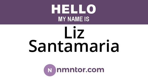 Liz Santamaria