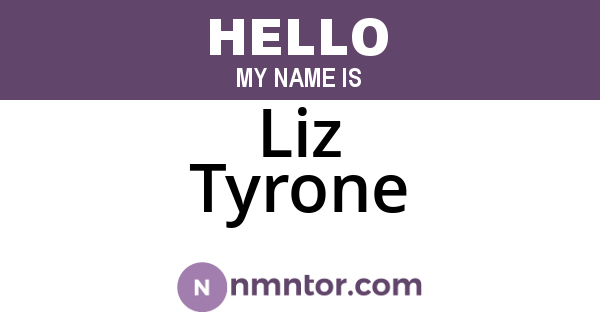 Liz Tyrone