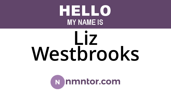 Liz Westbrooks