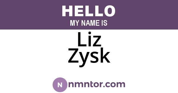 Liz Zysk