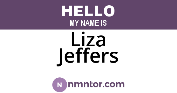 Liza Jeffers