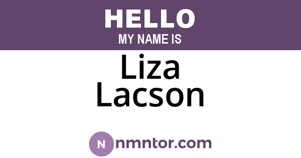 Liza Lacson