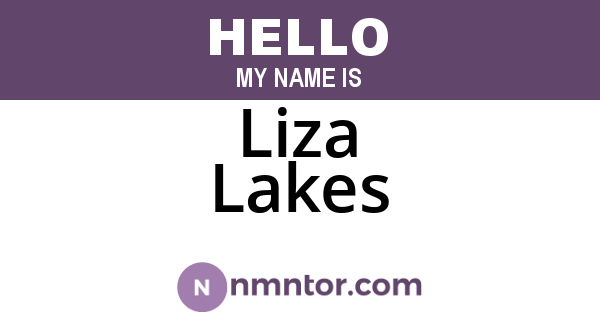 Liza Lakes