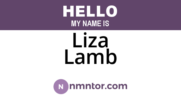 Liza Lamb