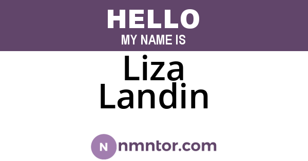 Liza Landin