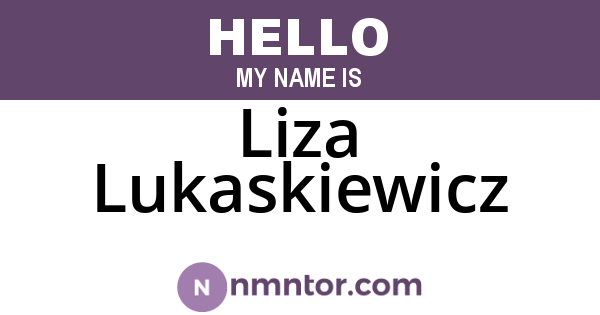 Liza Lukaskiewicz