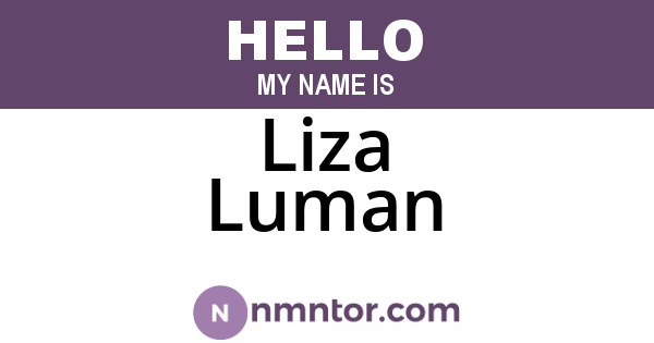 Liza Luman