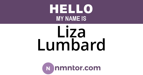 Liza Lumbard