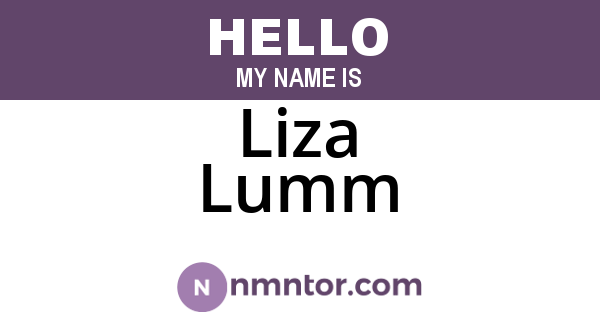 Liza Lumm
