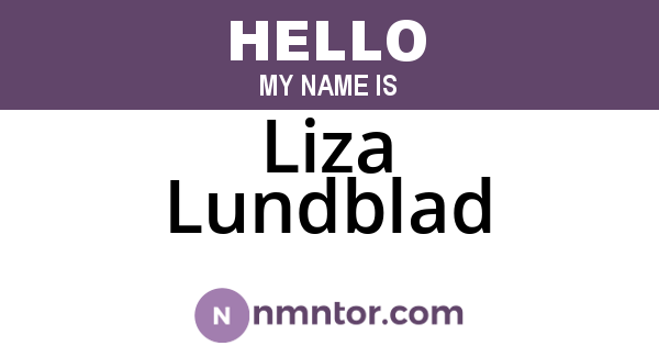 Liza Lundblad