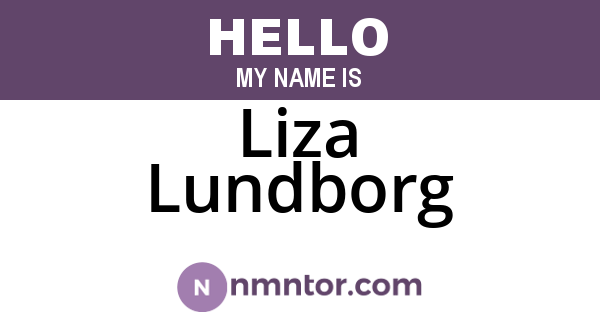 Liza Lundborg