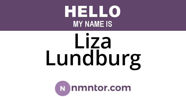 Liza Lundburg