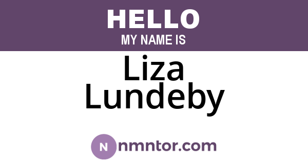 Liza Lundeby