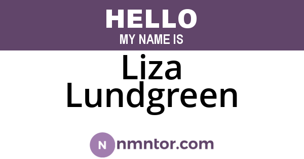 Liza Lundgreen