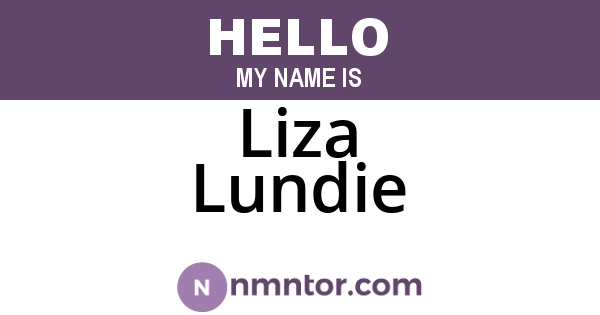 Liza Lundie