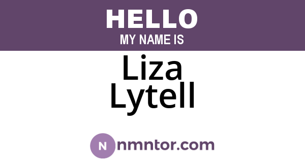 Liza Lytell