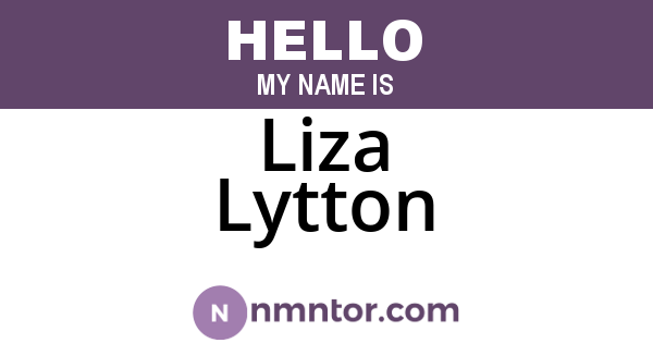 Liza Lytton
