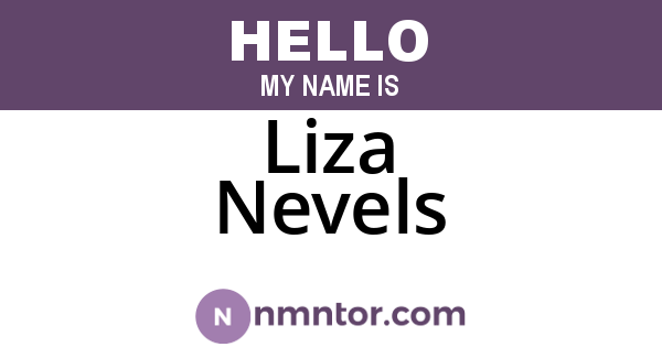 Liza Nevels