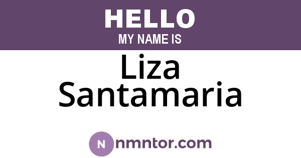 Liza Santamaria
