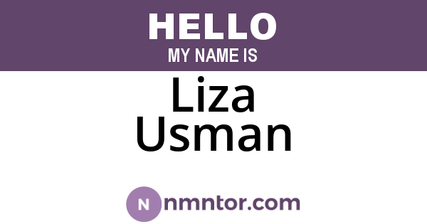 Liza Usman