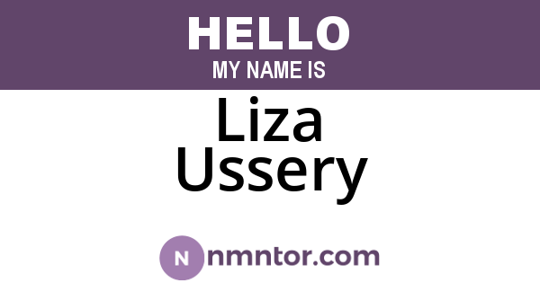 Liza Ussery