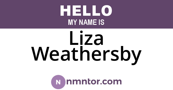 Liza Weathersby