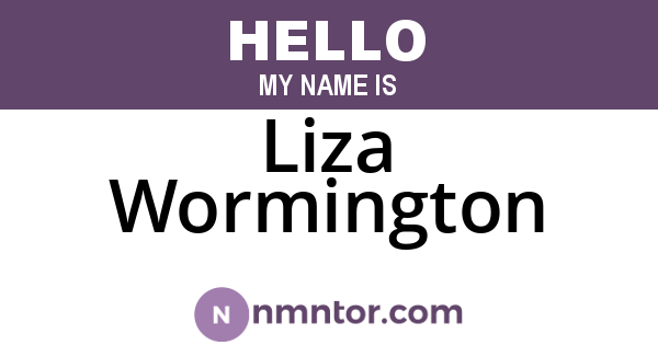 Liza Wormington
