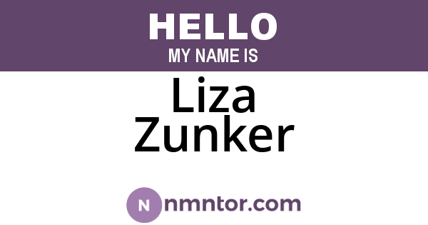 Liza Zunker