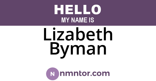 Lizabeth Byman