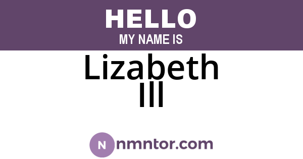 Lizabeth Ill