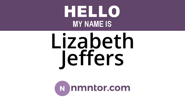 Lizabeth Jeffers
