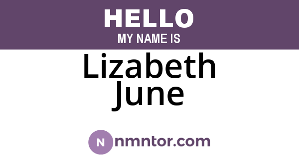 Lizabeth June