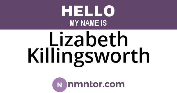 Lizabeth Killingsworth
