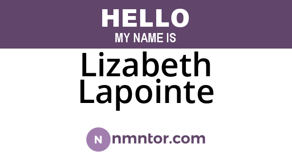Lizabeth Lapointe
