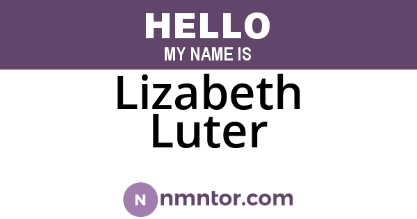 Lizabeth Luter