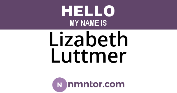 Lizabeth Luttmer