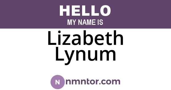 Lizabeth Lynum