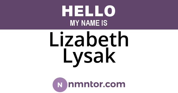 Lizabeth Lysak