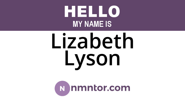 Lizabeth Lyson