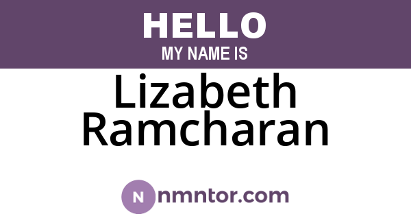 Lizabeth Ramcharan