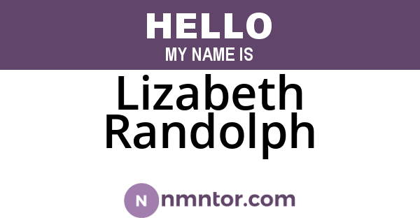 Lizabeth Randolph
