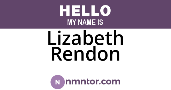Lizabeth Rendon