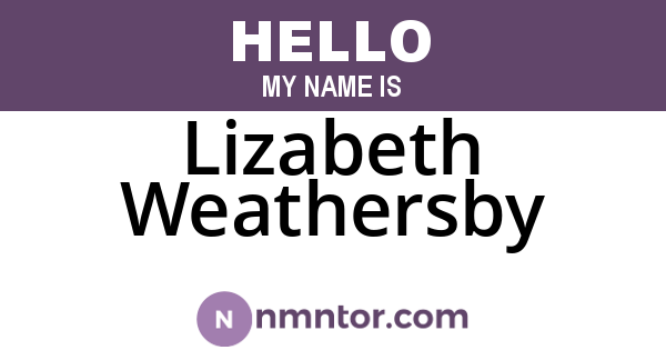 Lizabeth Weathersby