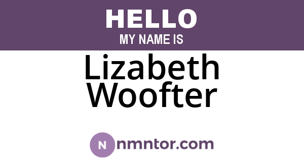 Lizabeth Woofter