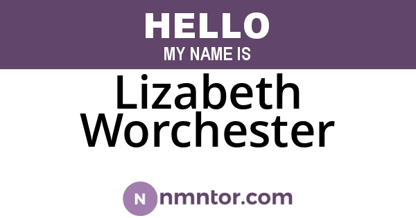 Lizabeth Worchester