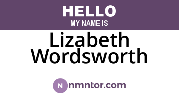 Lizabeth Wordsworth
