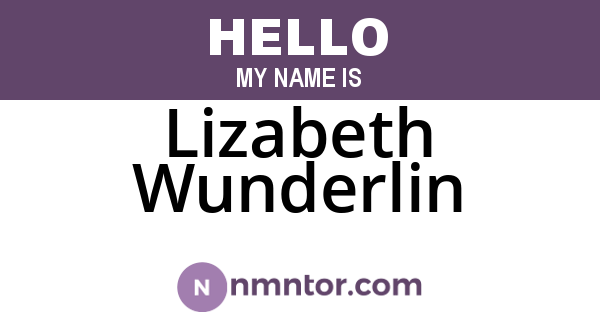 Lizabeth Wunderlin