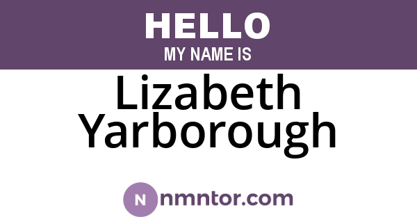 Lizabeth Yarborough