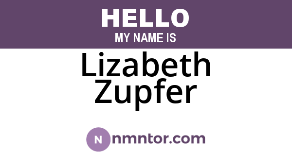 Lizabeth Zupfer