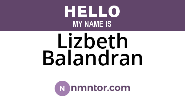 Lizbeth Balandran